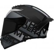 MT Thunder 4 SV Waves bukósisak matt fekete-szürke